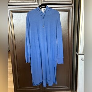 Old Navy blue hoodie dress. Size Large